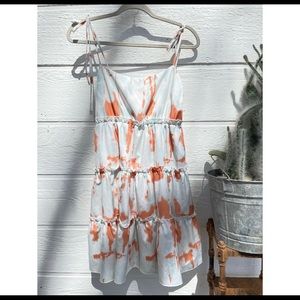 Tie Dyed Tie Strap Dress